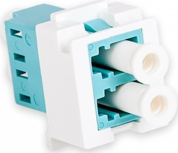 ADAPT NEXANS DPLX LC MM SNAP-IN AQUA