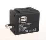 ADAPTOR AC UNIVERSAL 2 USB 2.1A 158 BLK