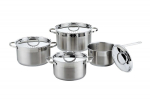 ALEIDA, SET GATIT INOX 8 PIESE