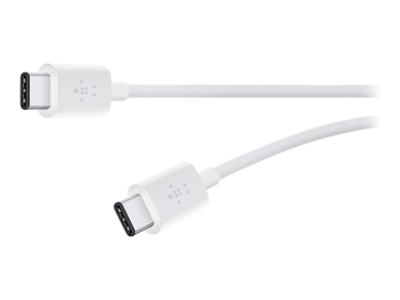 BELKIN USB-C TO USB-C CHARGE CABLE WHT