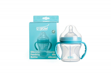 Biberon din Silicon 150 ml Gat Larg  U-GROW A-1106