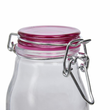 BORCAN DEPOZITARE STICLA+CAPAC ROZ,150ML