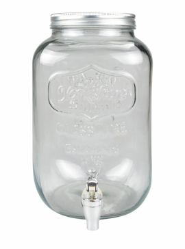 BORCAN STICLA CU ROBINET 8 L