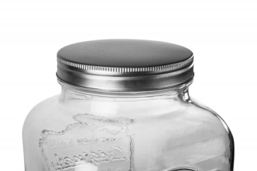 BORCAN STICLA CU ROBINET SI SUPORT, 4L