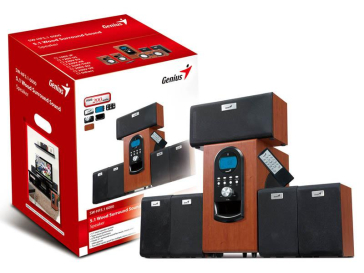 BOXE 5.1 GENIUS SW-HF5.1 6000 WOOD
