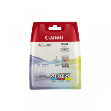CANON CLI-521CMY INKJET PACK CARTRIDGES