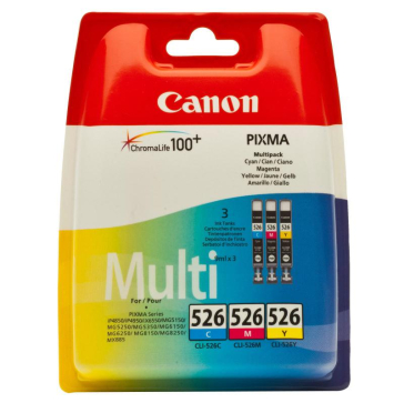 CANON CLI-526CMY INKJET PACK CARTRIDGES