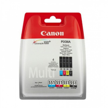 CANON CLI-551CMYB INKJET PACK CARTRIDGES