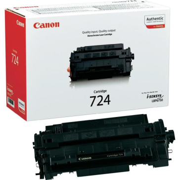 CANON CRG724 BLACK TONER CARTRIDGE