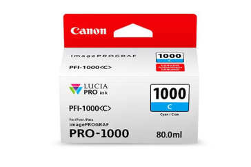 CANON PFI-1000C CYAN INKJET CARTRIDGE