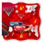 Cars 3- Puzzle din lemn, ceas