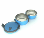 CASEROLA TERMICA DUBLA, 2x0.7L, ALBASTRA