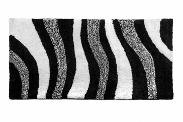 Covor Shaggy 90 x 50 cm Zebra B&W