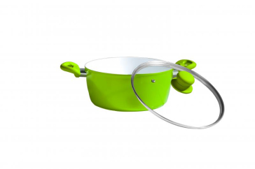 CRATITA ALUMINIU 20X8.6 CM+CAPAC,2L, GRAYS