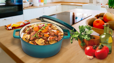 ï»¿Cratita fonta emailata 20x9.2 cm, 2.2L, Taste of Home by Chef Sorin Bontea