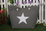 GEANTA PLAJA STAR 38X57 CM -GRI