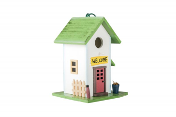 HR CASUTA DECORATIVA ALB + VERDE