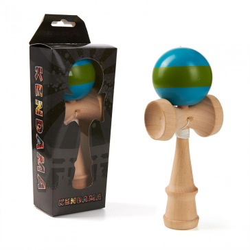 Kendama, albastru si verde, 180x70x60mm