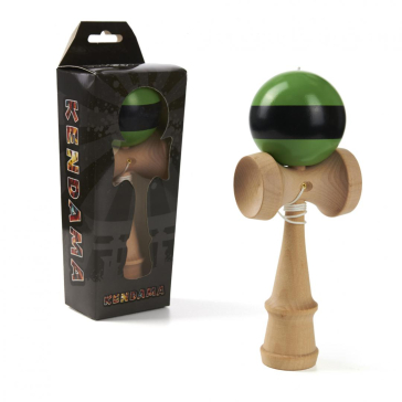 Kendama, verde si negru, 180x70x60mm