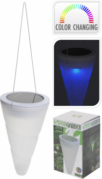 LAMPA SOLARA LED CONICA 17x10CM