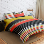 LENJERIE DE PAT DBL MICROFIBRA STRIPES