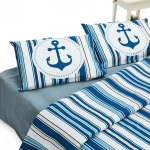 LENJERIE KING BBC 4 PIESE, 144TC- NAVY