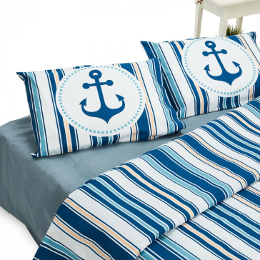 LENJERIE KING BBC 4 PIESE, 144TC- NAVY