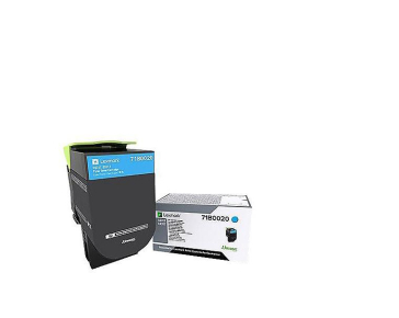 LEXMARK 71B0020 CYAN TONER CARTRIDGE