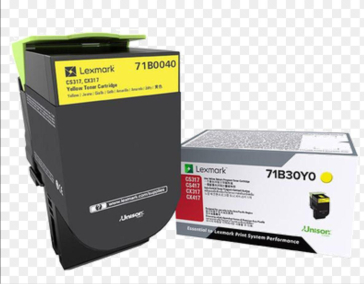 LEXMARK 71B0040 YELLOW TONER CARTRIDGE