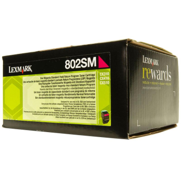 LEXMARK 80C2SM0 MAGENTA TONER