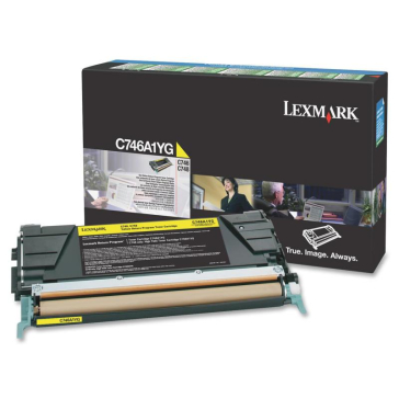 LEXMARK C746A1YG YELLOW TONER