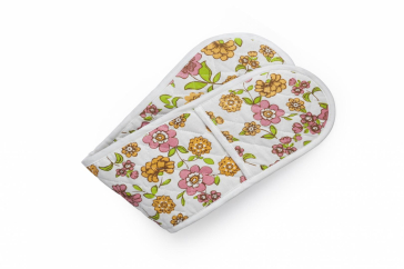 MANUSA DUBLA BUCATARIE FLORI ROZ