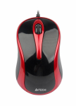 MOUSE A4TECH N-350-2 BLACK/RED USB
