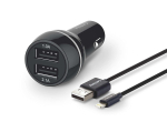 PH Dual Car Charger 5V/3.1Aâ€“15.5W+Apple