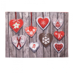 Placemat 33x45 cm Xmas Gri
