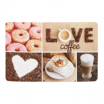Placemat plastic 23x43 cm Coffee