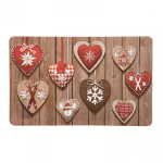 Placemat plastic 23x43 cm XMAS Gri