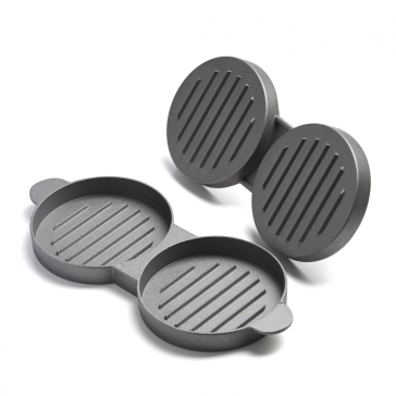 PRESA BURGER DUBLA MANER LEMN D12.5 CM