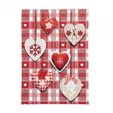 Prosop bucatarie 50x70 cm XMAS Rosu