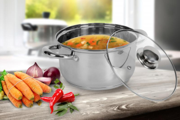 SEMIOALA INOX+CAPAC 24x13.5CM, 6.1L, ADORA