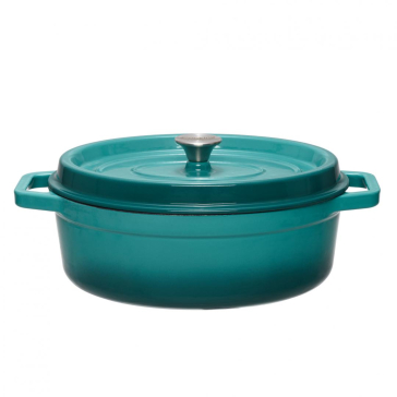 Semioala ovala fonta emailata  33x26x11 cm, 5.9L, Taste of Home by Chef Sorin Bontea