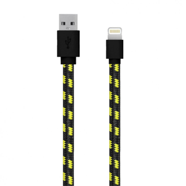 SERIOUX APPLE MFI FAB CABLE 1M BLACK