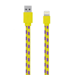 SERIOUX APPLE MFI FAB CABLE 1M YELLOW