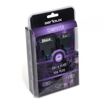 SERIOUX DVI M - VGA M CABLE 1.5M