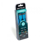 SERIOUX HDMI M-M BLUE FLAT CABLE 1.5M