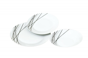 SERVICIU MASA 18 PIESE PORTELAN, AGATTE