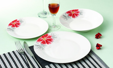 SERVICIU MASA 18 PIESE PORTELAN, EVELYN