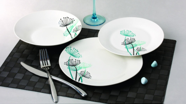 SERVICIU MASA 18 PIESE PORTELAN, FIORE