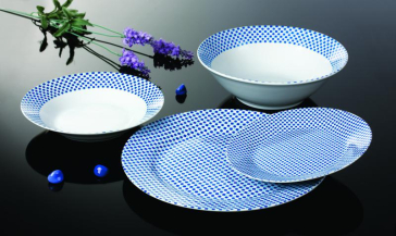 SERVICIU MASA 19 PIESE PORTELAN, SAFIR