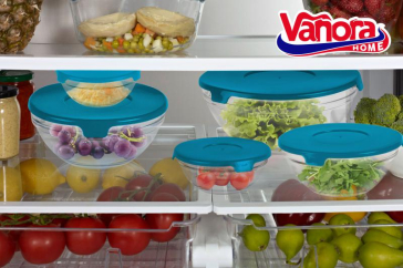 SET 5 BOLURI DE STICLA CU CAPAC